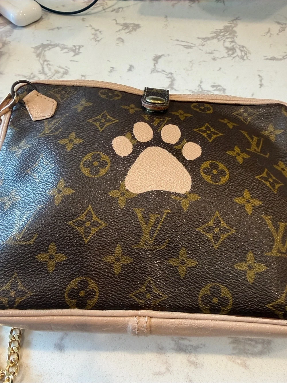 Louis Vuitton Customized Monogram Clutch